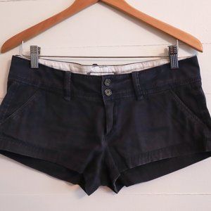 Abercrombie & Fitch dark navy shortie shorts
